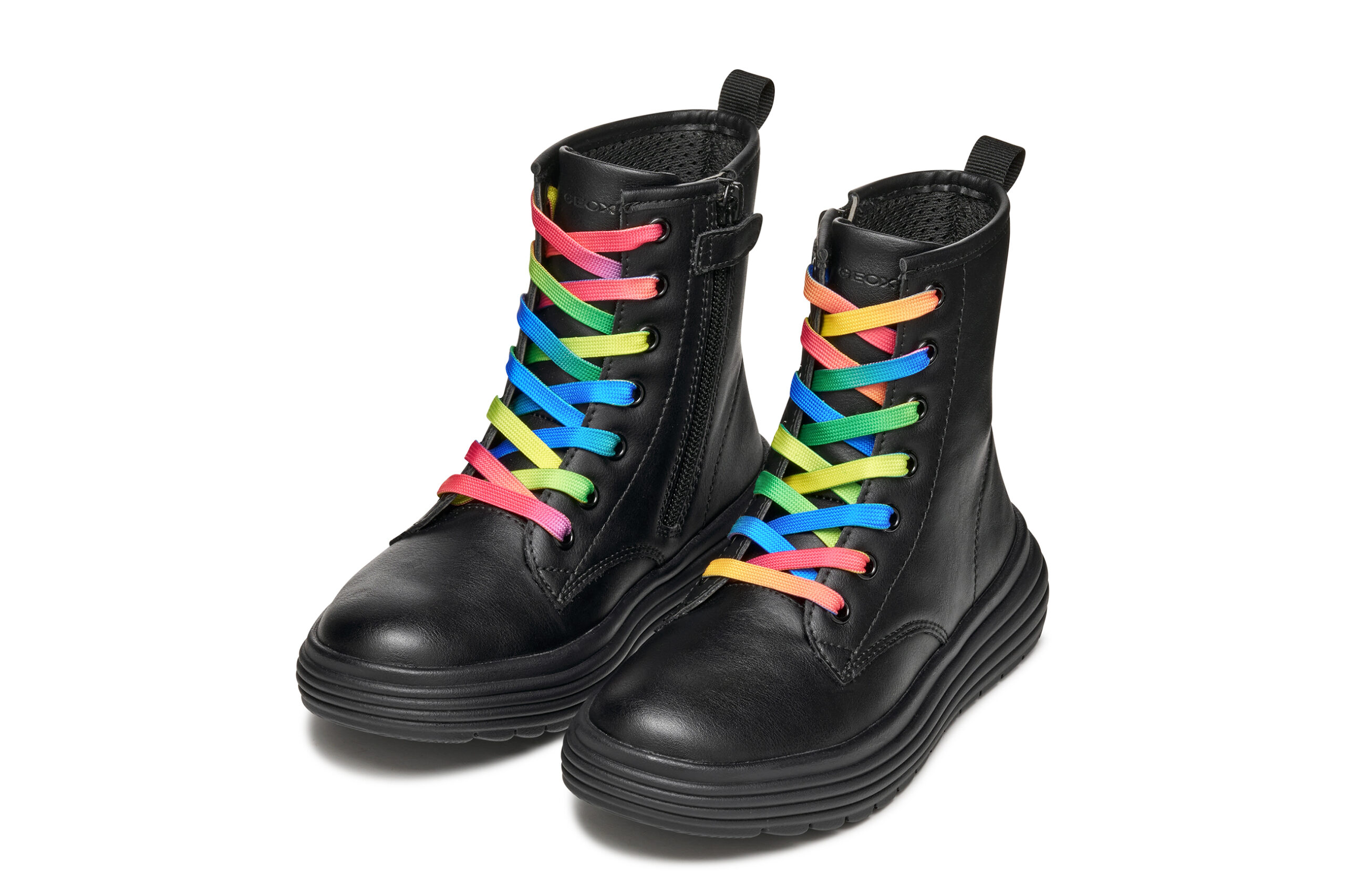 Geox J Phaolae Μαύρο Πολύχρωμα κορδόνια Αρβυλάκι Για Κορίτσι Geox J Phaolae Μαύρο Πολύχρωμα κορδόνια Αρβυλάκι Για Κορίτσι