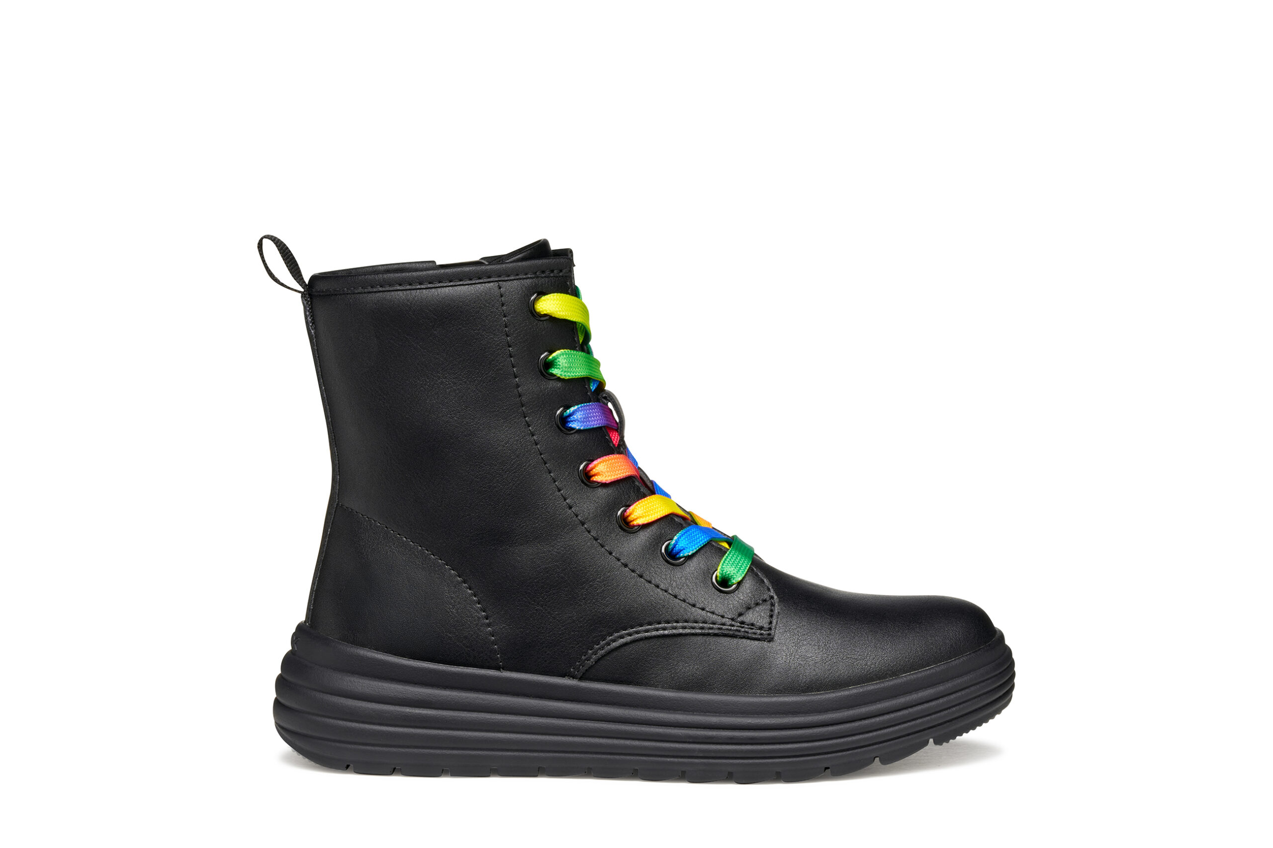 Geox J Phaolae Μαύρο Πολύχρωμα κορδόνια Αρβυλάκι Για Κορίτσι Geox J Phaolae Μαύρο Πολύχρωμα κορδόνια Αρβυλάκι Για Κορίτσι