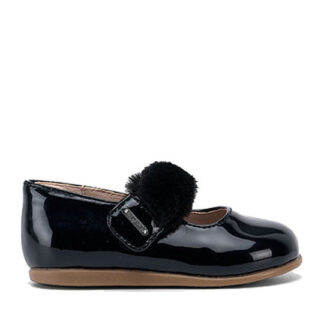 Mayoral Μαύρη Μπαλαρίνα Λουστρίνι Με Μπαρέτα Για Κορίτσι