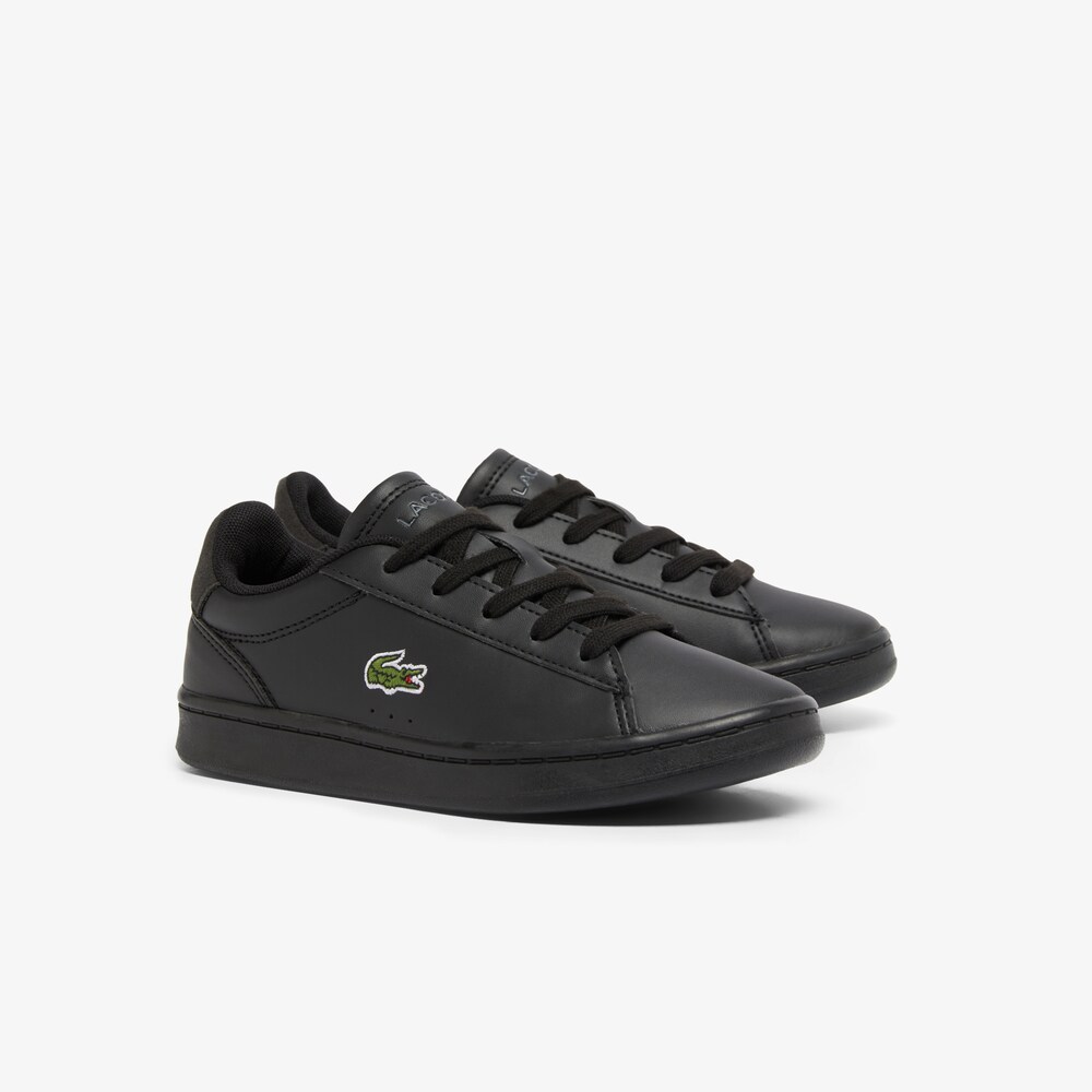 Lacoste Carnaby Set Μαύρο Sneaker Για Αγόρι Lacoste Carnaby Set Μαύρο Sneaker Για Αγόρι