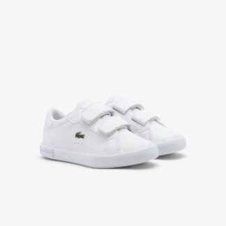 Lacoste Powercourt Άσπρο Sneaker Με Αυτοκόλλητο
