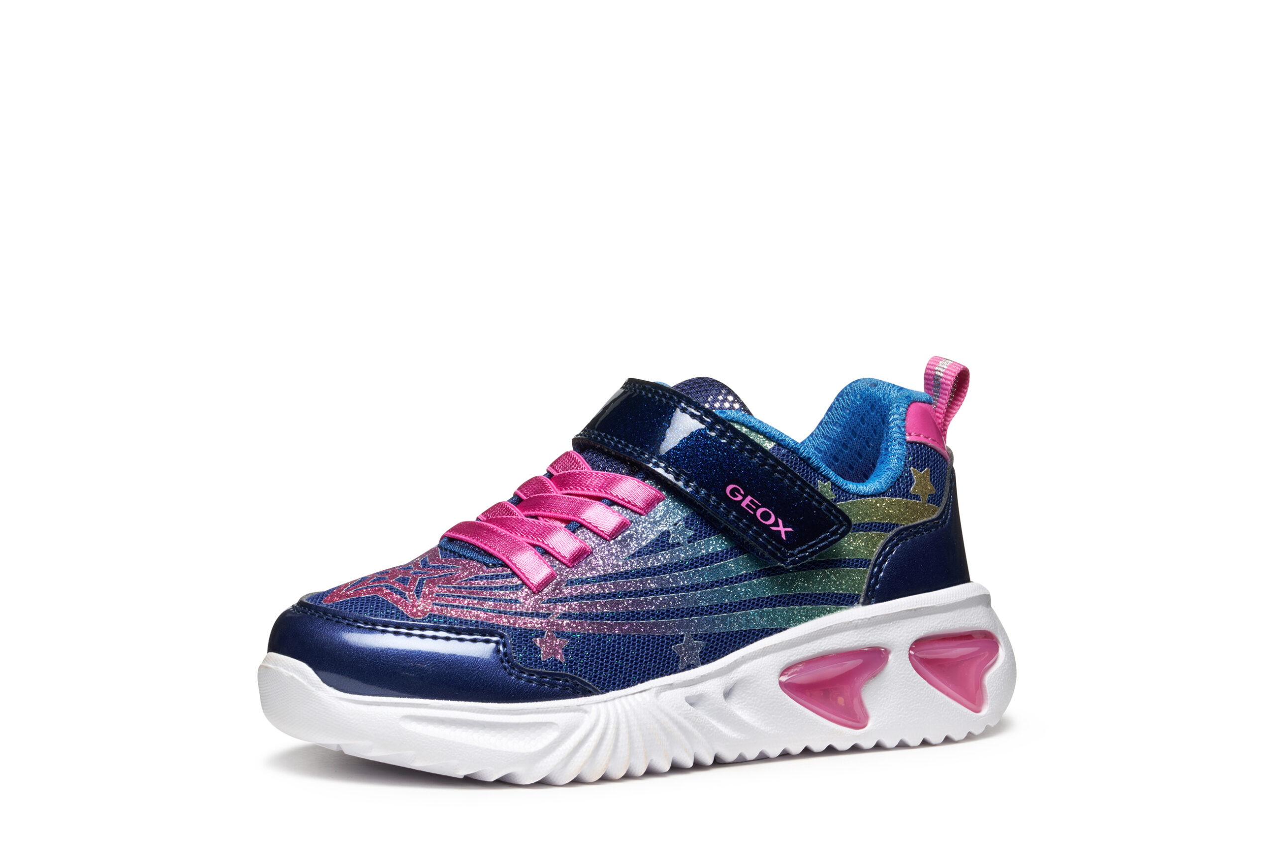 Geox J Assister Μπλε sneaker Mε Φωτάκια Για Κορίτσι Geox J Assister Μπλε sneaker Mε Φωτάκια Για Κορίτσι