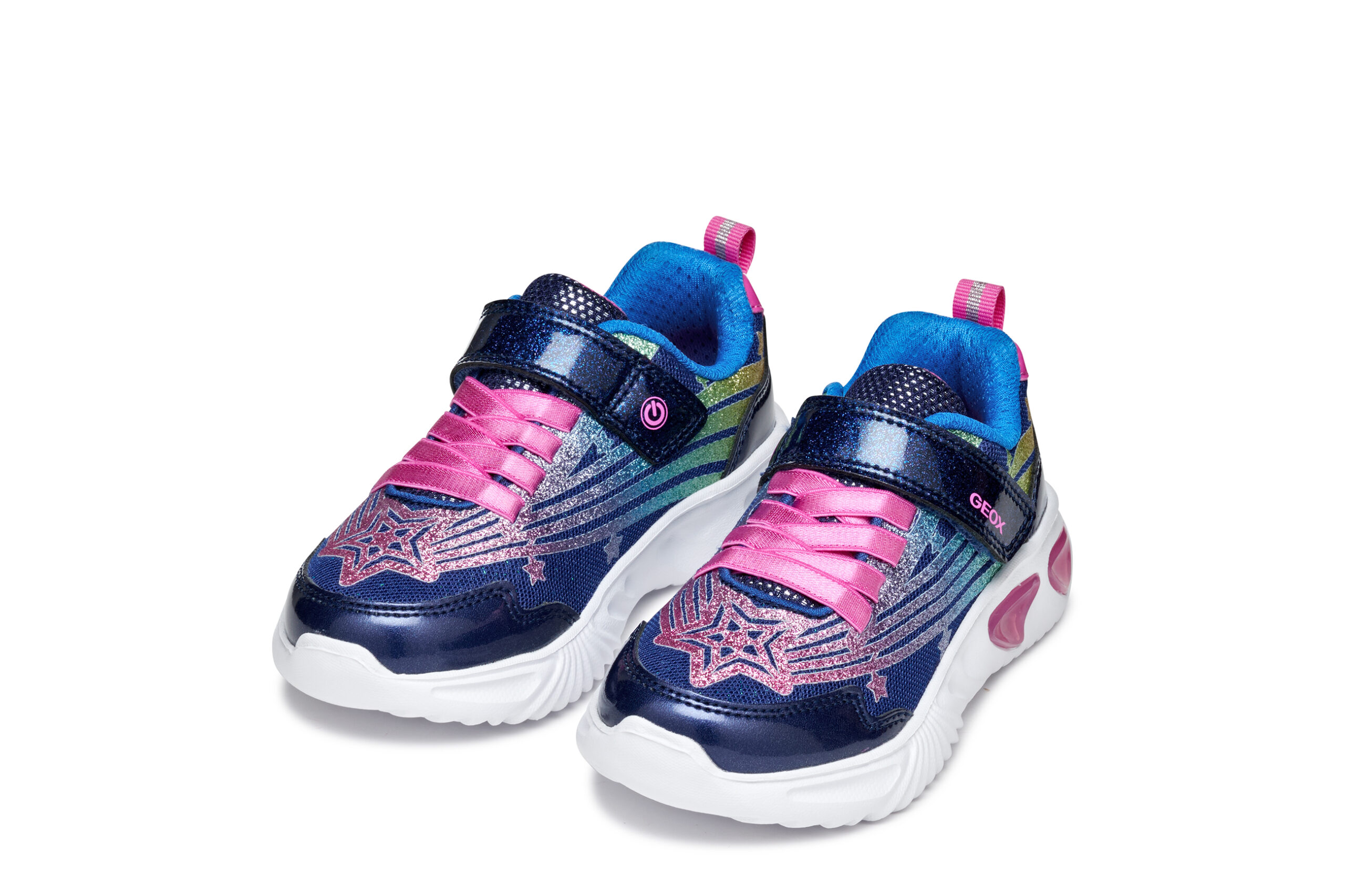 Geox J Assister Μπλε sneaker Mε Φωτάκια Για Κορίτσι Geox J Assister Μπλε sneaker Mε Φωτάκια Για Κορίτσι