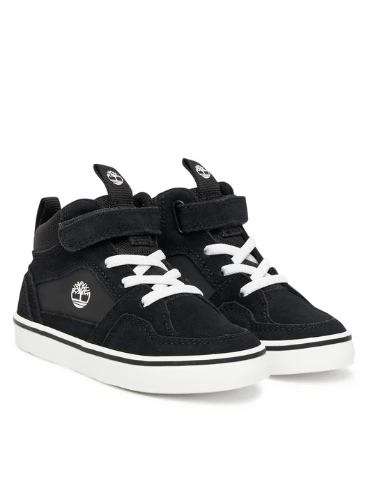 Timberland Stone Jump Mid Hook Loop Μαύρο Sneaker Για Αγόρι Timberland Stone Jump Mid Hook Loop Μαύρο Sneaker Για Αγόρι