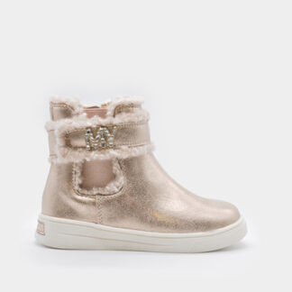 Mayoral Χρυσό Σαμπανιζέ Μποτάκι Με Γούνα Για Κορίτσι