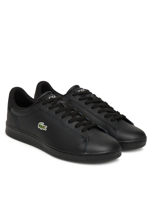 Lacoste Carnaby Set Μαύρο Sneaker Με Κορδόνια Για Αγόρι Lacoste Carnaby Set Μαύρο Sneaker Με Κορδόνια Για Αγόρι